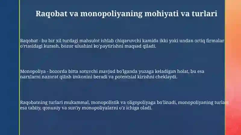 Raqobat va monopoliya 3