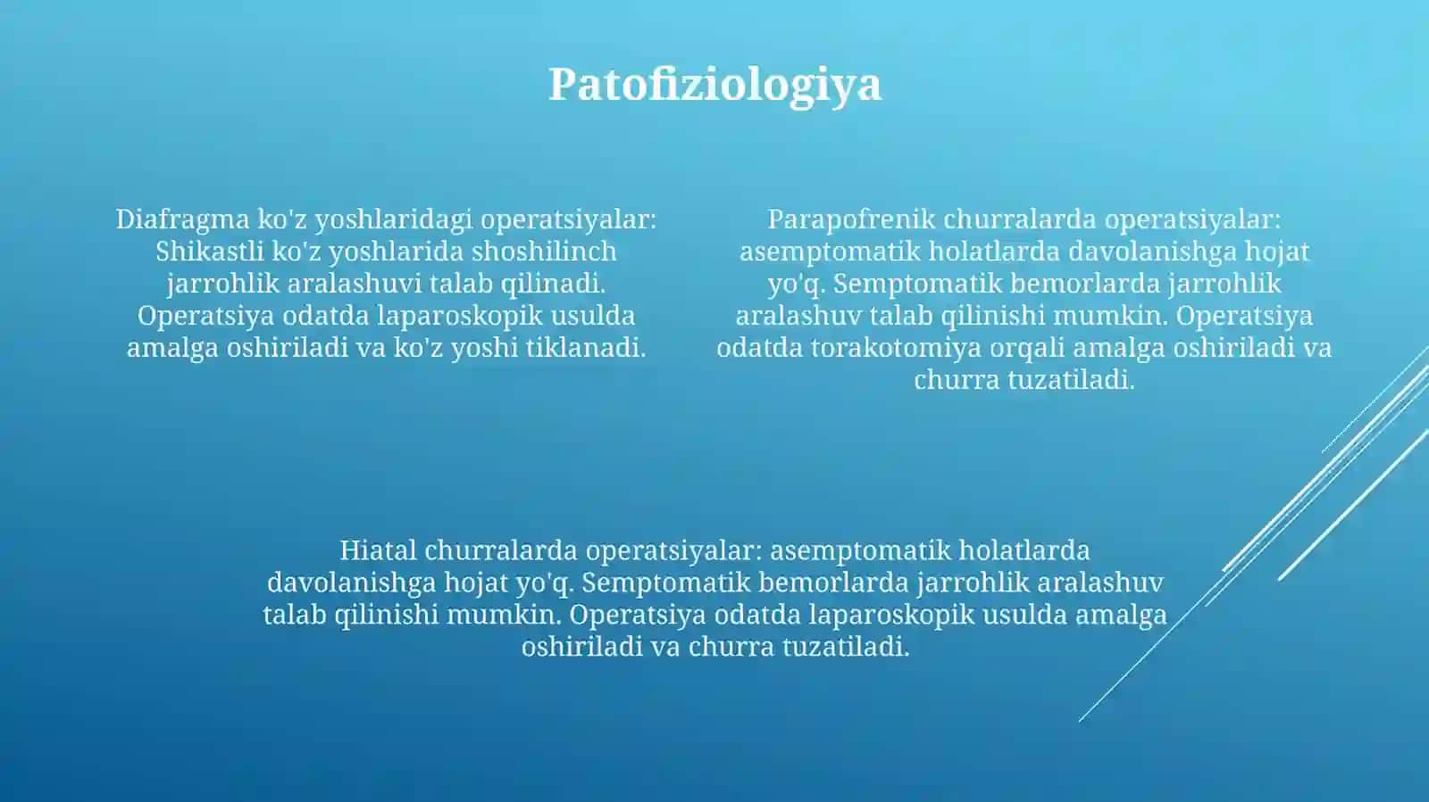 Diafragmaning Tug'Ma Va Orttirilgan Nuqsonlarida Operatsiyalar 3
