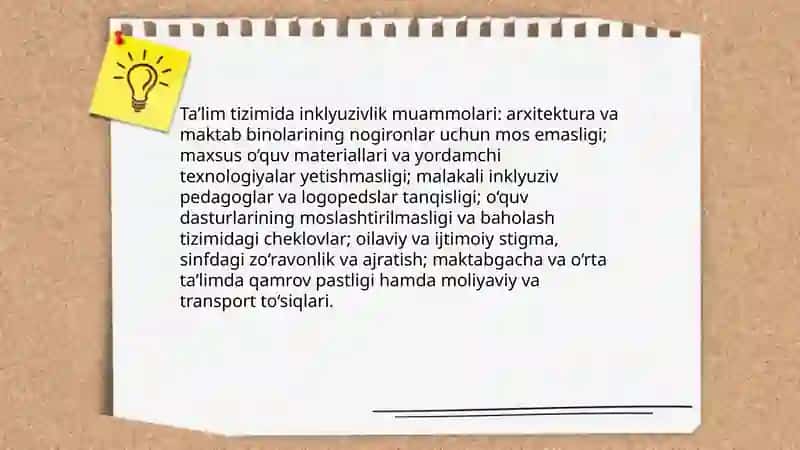 Nogironligi boʻlgan shaxslarning ijtimoiy integratsiyasi muammolari 3