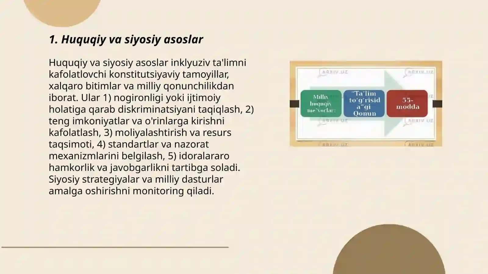 Inklyuziv ta'limning tashkiliy shartlari 3