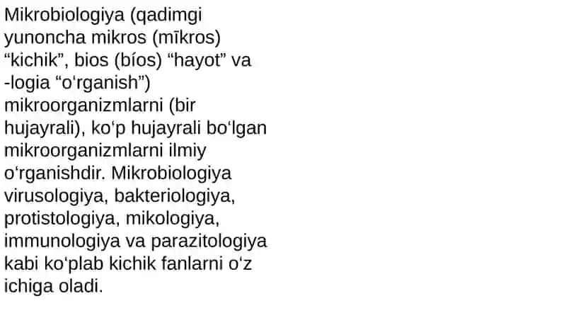 MIKROBIOLOGIYA, VIRUSOLOGIYA, IMMUNOLOGIYA FANLARINING MAQSADI, VAZIFALARI VA RIVOJLANISH TARIXI 3