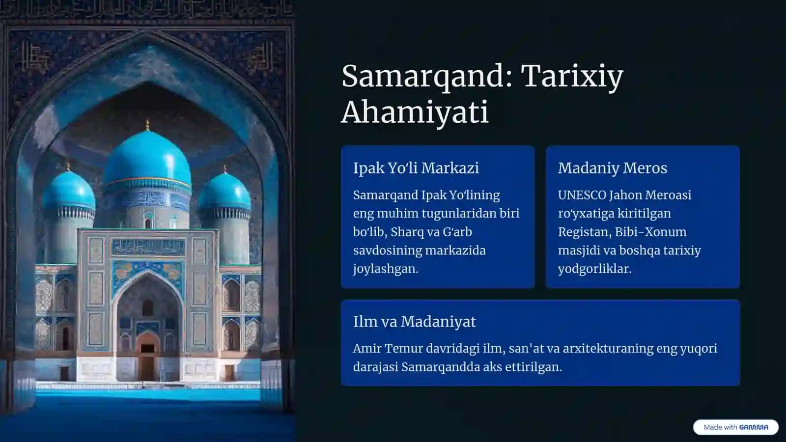 Oʻzbekistonda Turizmni Rivojlantirish 3