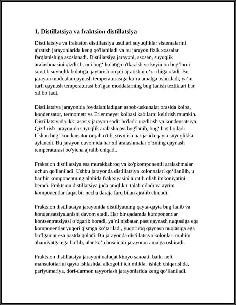 SUYUQLIKLAR SISTEMALARINI AJRATISH 3
