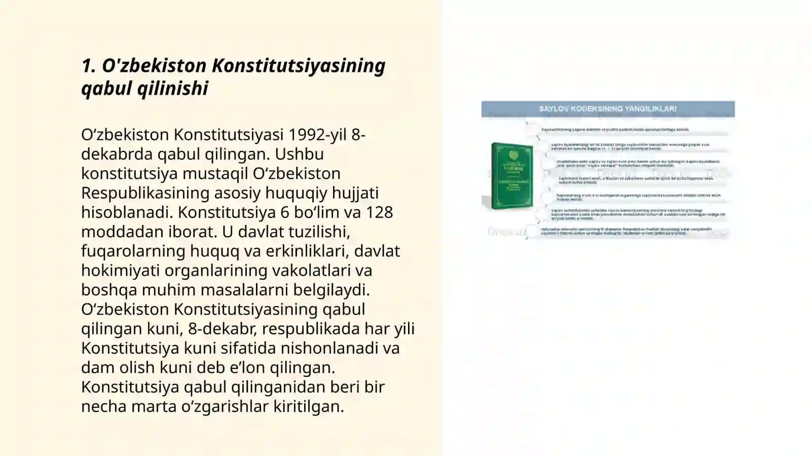 O'zbekiston Konstitutsiyaviy taraqiyotining asosiy bosqichlari 3