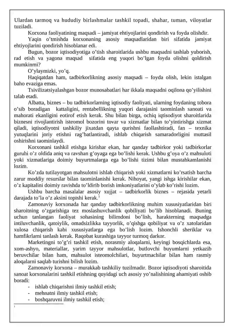 Korxona-Milliy Iqtisodiyotni Asosiy Bo’g’ini Sifatida 3