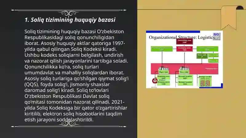 Soliq tizimining huquqiy bazasi 3