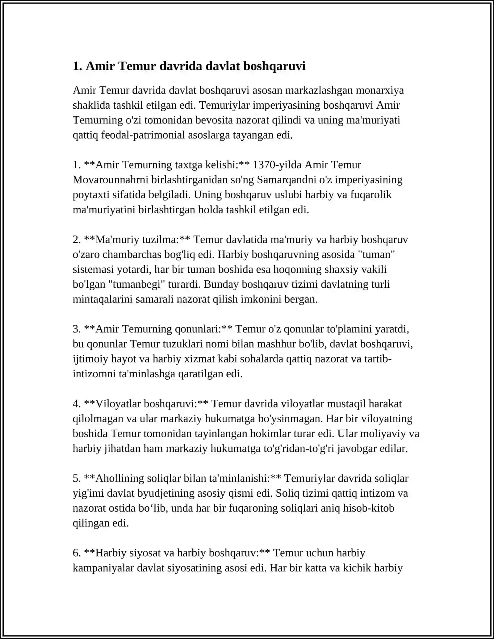 AMIR TEMUR TUZUKLARI 3