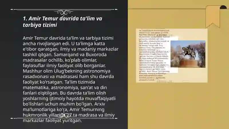 Amir Temur O'gitlarining Tarbiyaviy ahamiyati 3