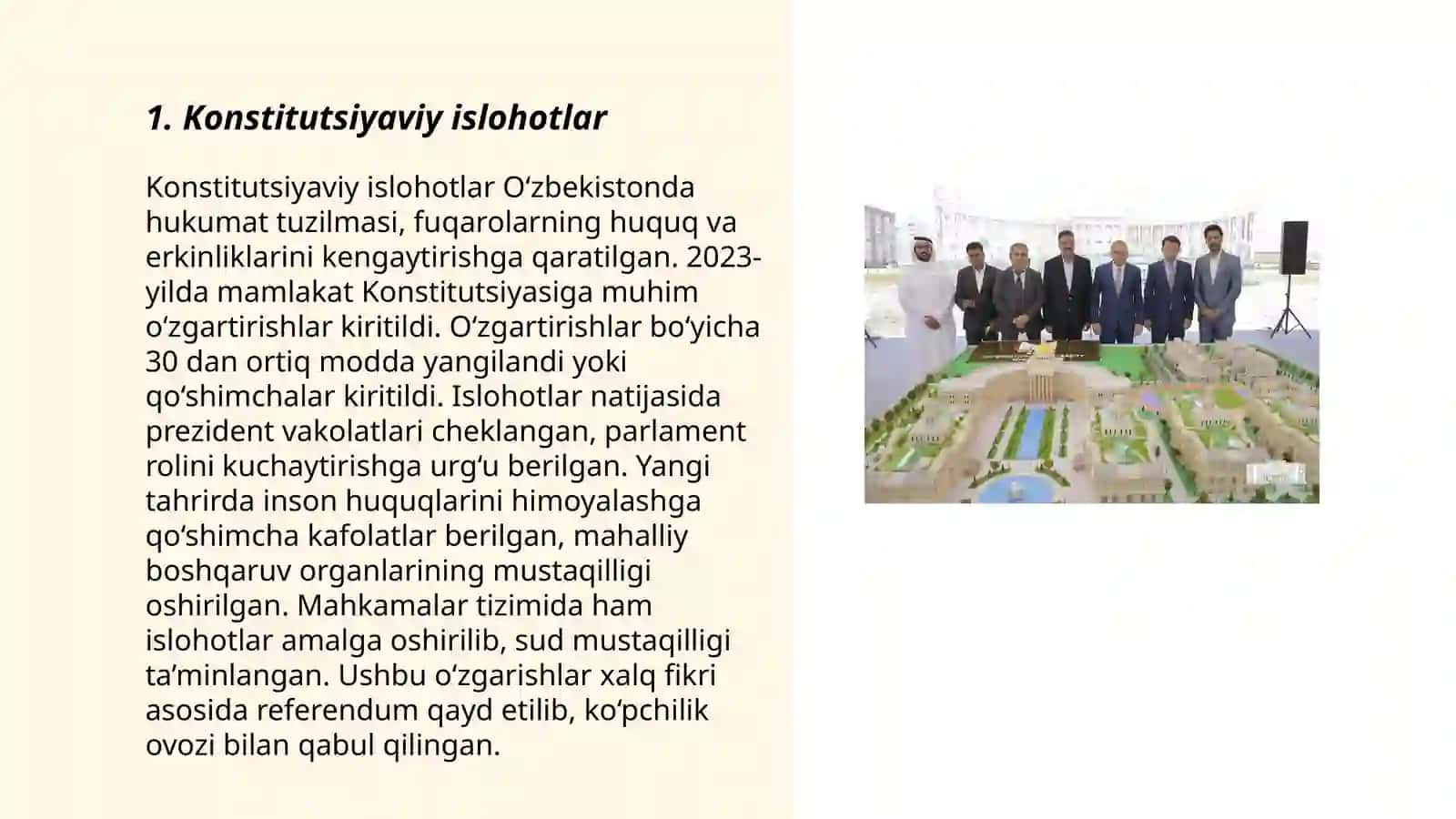 Mustaqillik yillarida davlat boshqaruvi tizimida amalga oshirilgan islohatlar 3