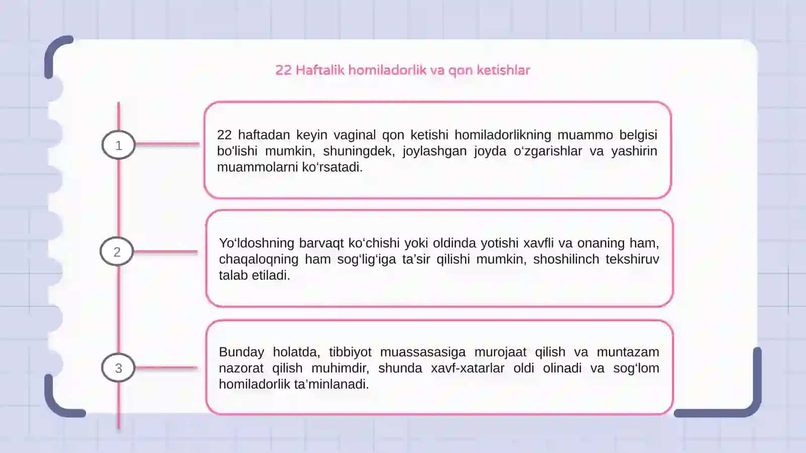 22 Haftalik homiladorlik va qon ketishlar 3