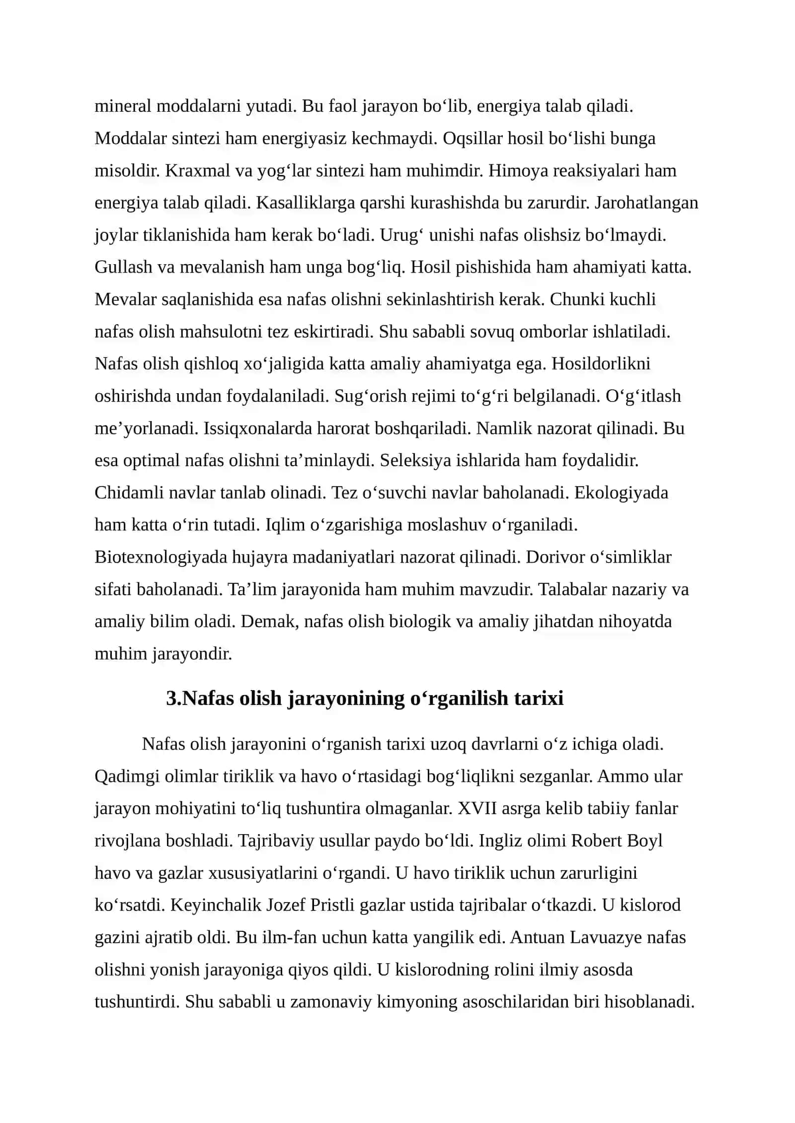 Nafas olishning ahamiyati, o‘rganish tarixi 3