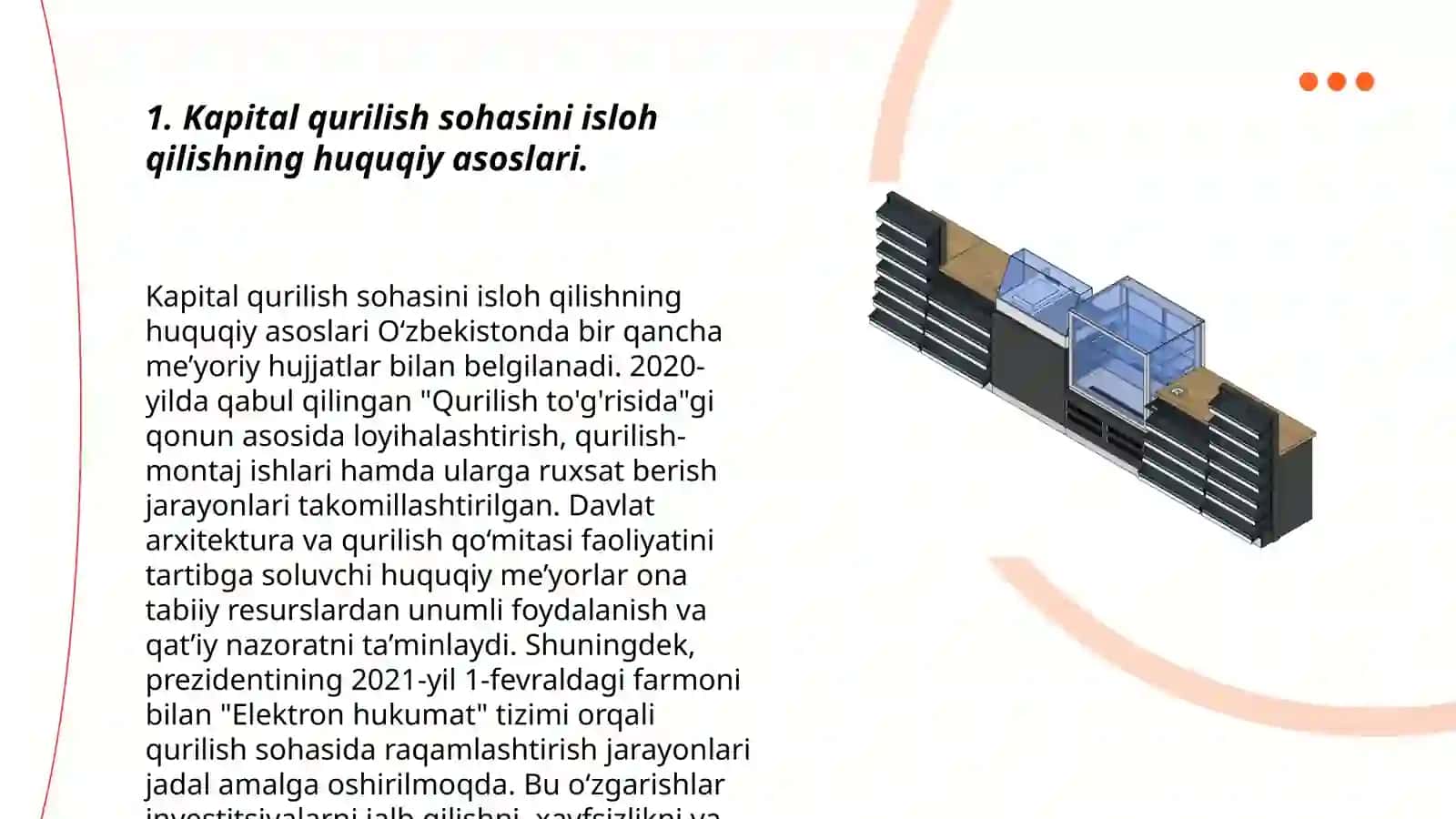 Kapital qurilish soxasini isloh qilishning xuquqiy va meyoriy asosi 3