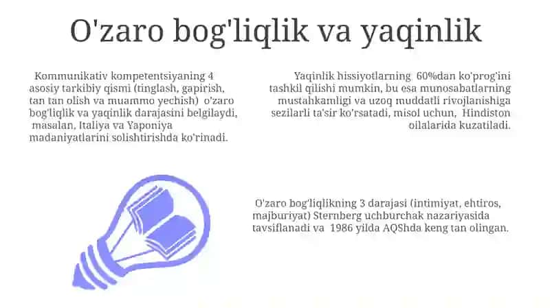 O'zaro munosabatlar pisixologiyasi 3