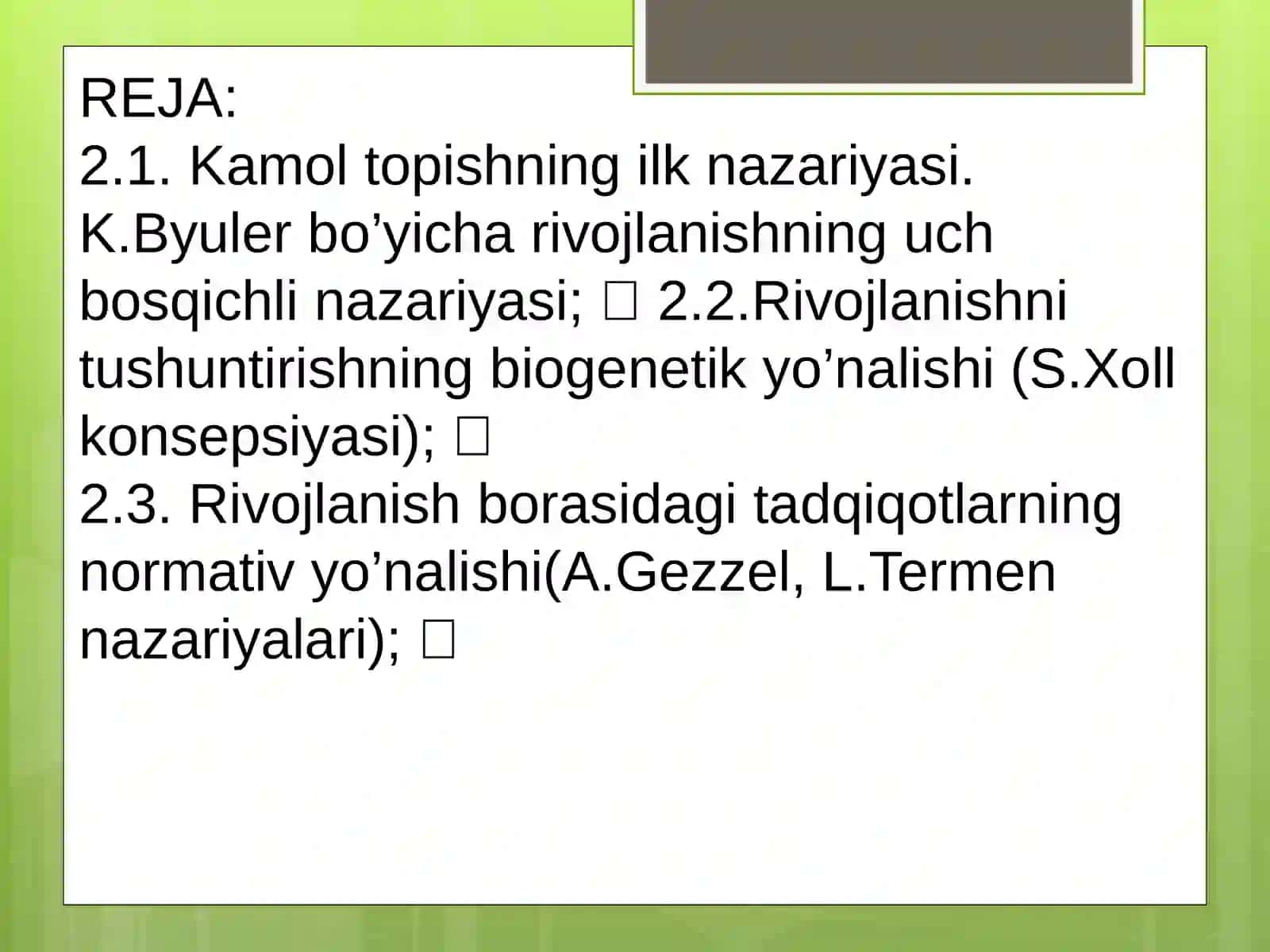RIVOJLANISH PSIXOLOGIYASI PEDAGOGIKA PSIXOLOGIYA 3