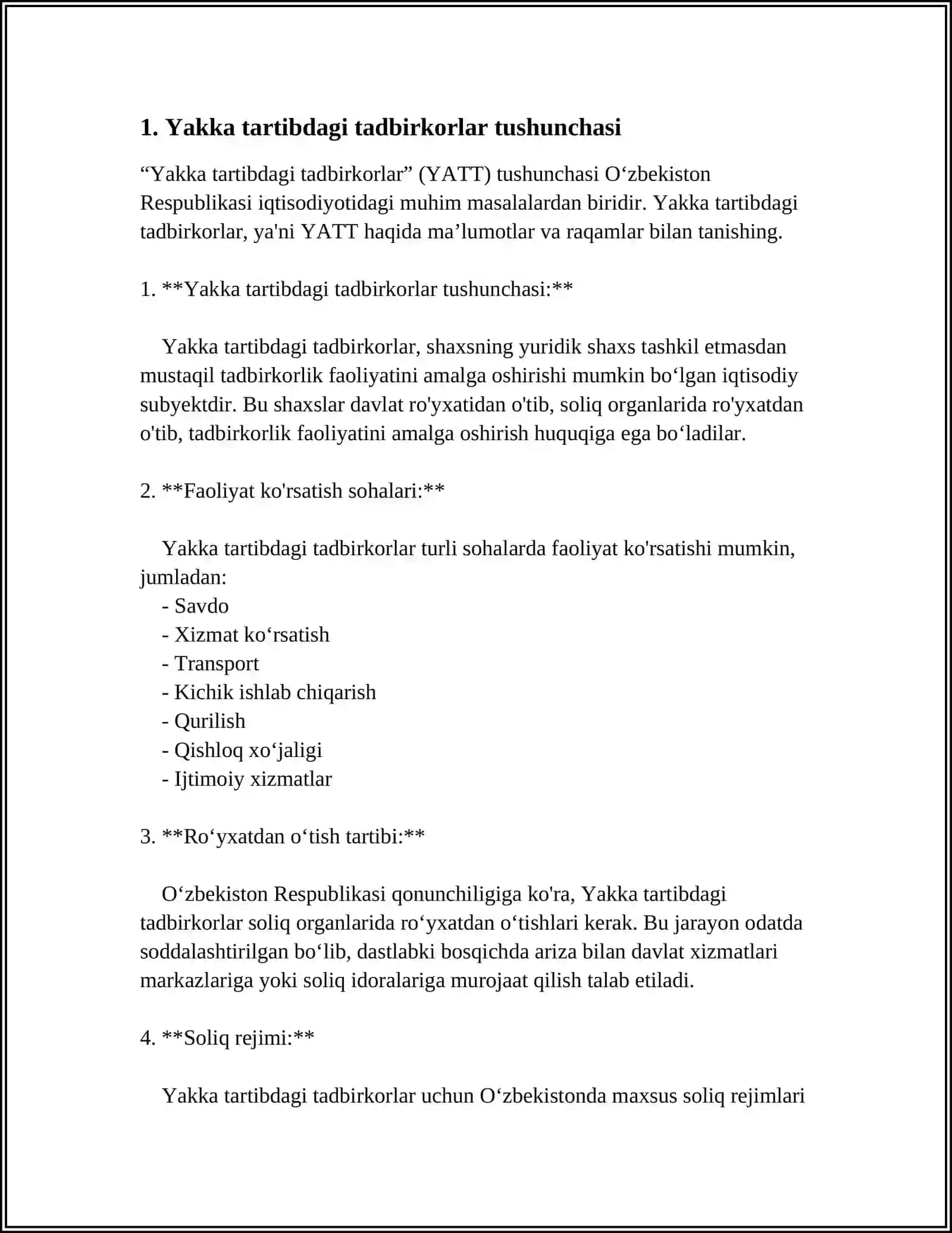 YAKKA TARTIBDAGI TADBIRKORLARNING DAROMADLARIGA SOLIQ SOLISHNING O'ZIGA XOS XUSUSIYATLARI 3