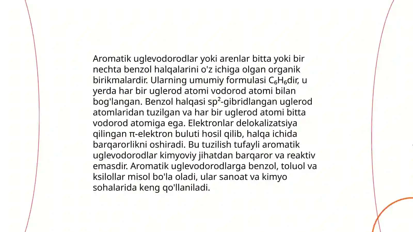 Neft tarkibidagi aromatik uglevodorodlarning umumiy xossalari 3