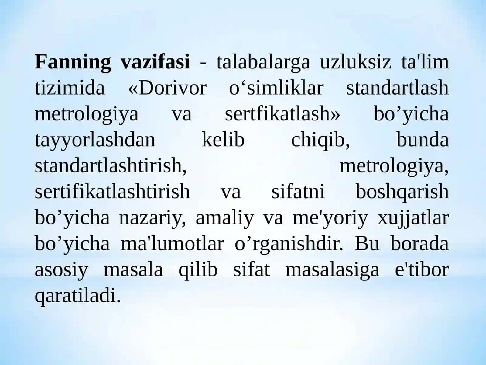Standartlashtirishning maqsad va vazifalari 3