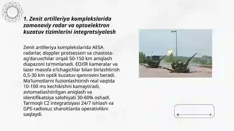 Zenit artleriya komplekslarini rivojlanish istiqbollari 3