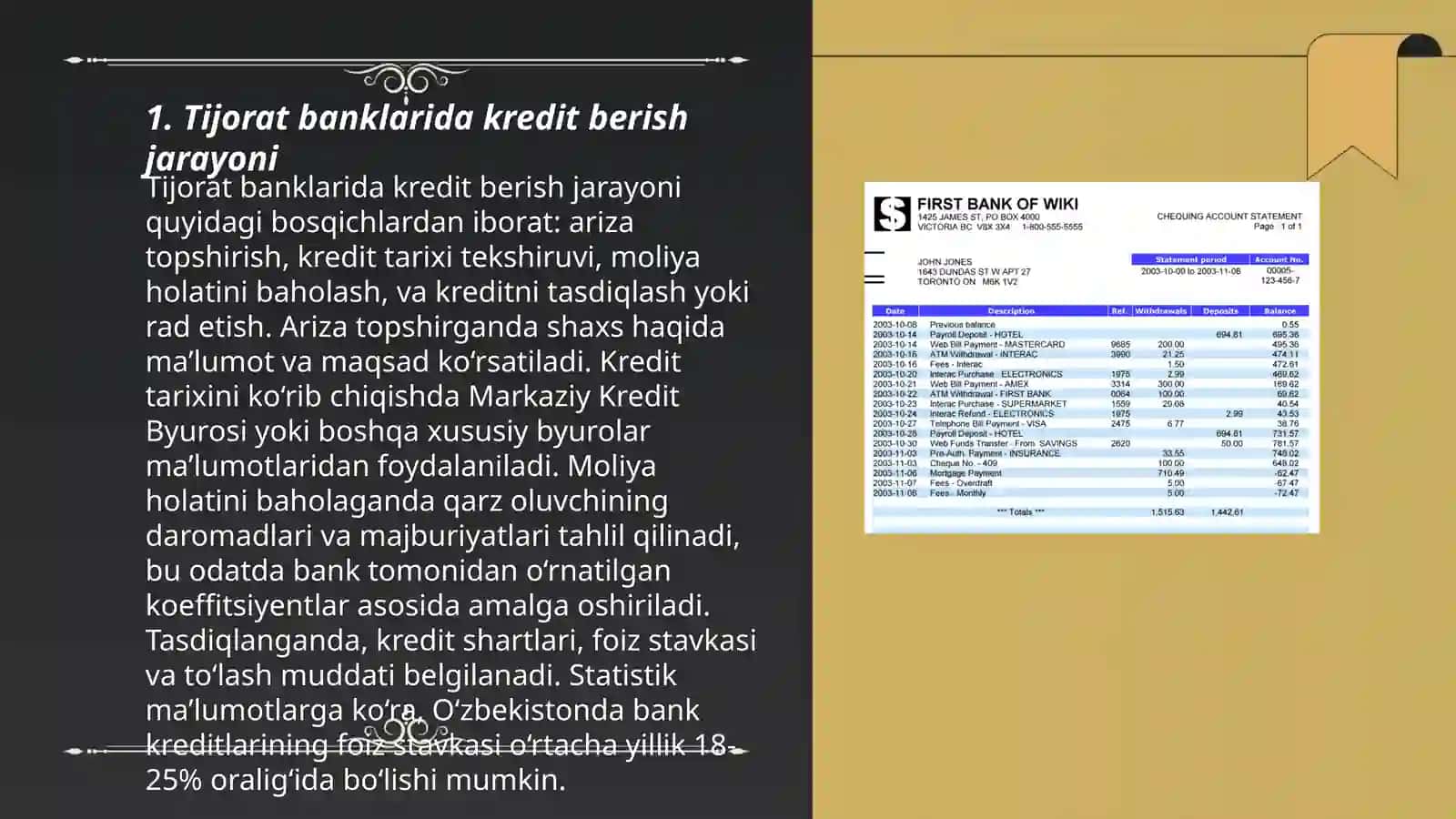 Tijorat banklarida kreditlarni sotish va sekyuritizatsiya 3