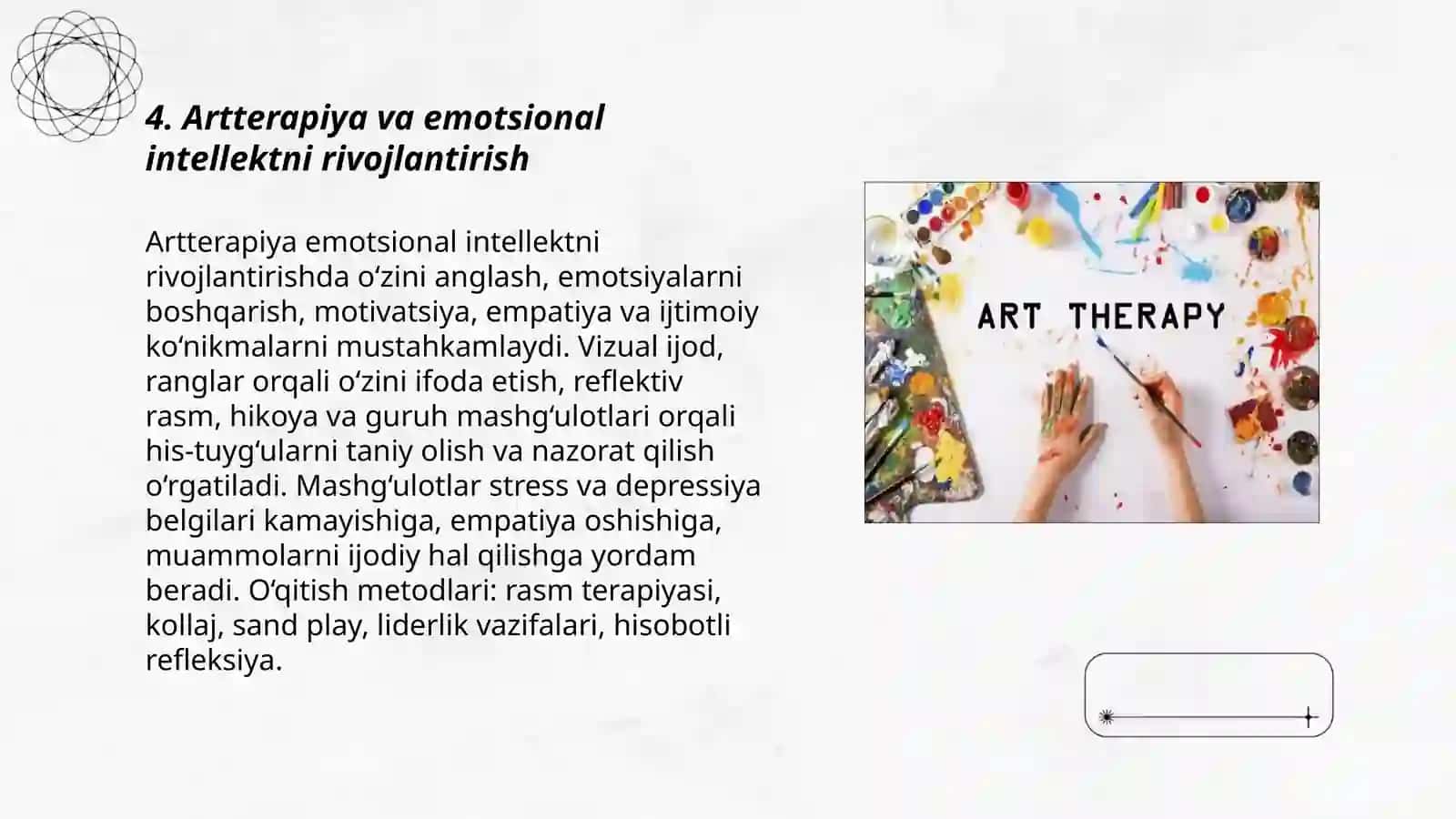 Artterapiya va uning shaxsiy rivojlanishidagi oʻrni 3