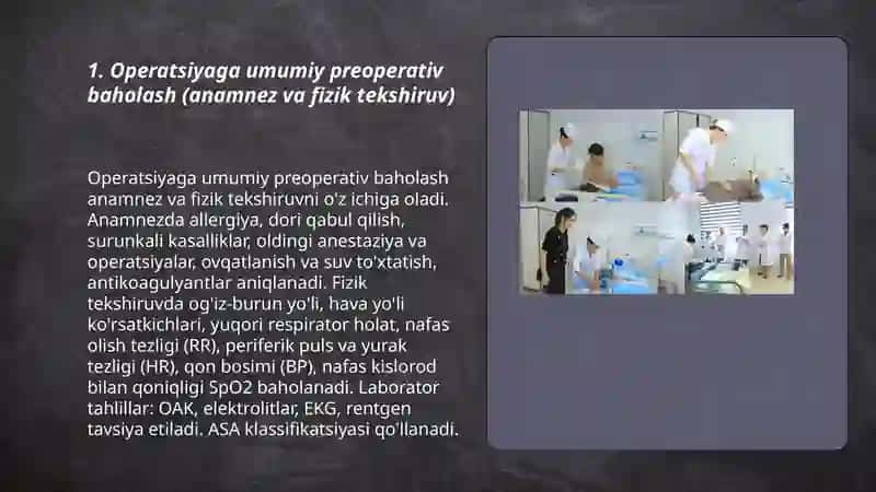 Bemorlarni shoshilinch va rejali operatsiyalariga tayyorlash 3