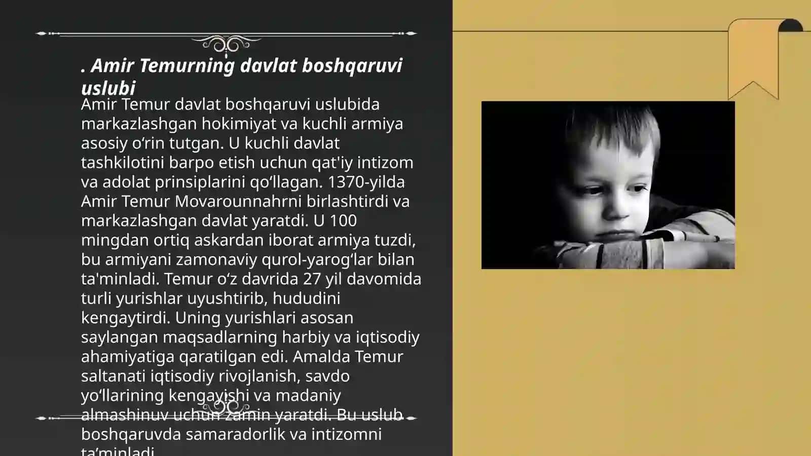 Amir Temurning davlat boshqaruvi 3