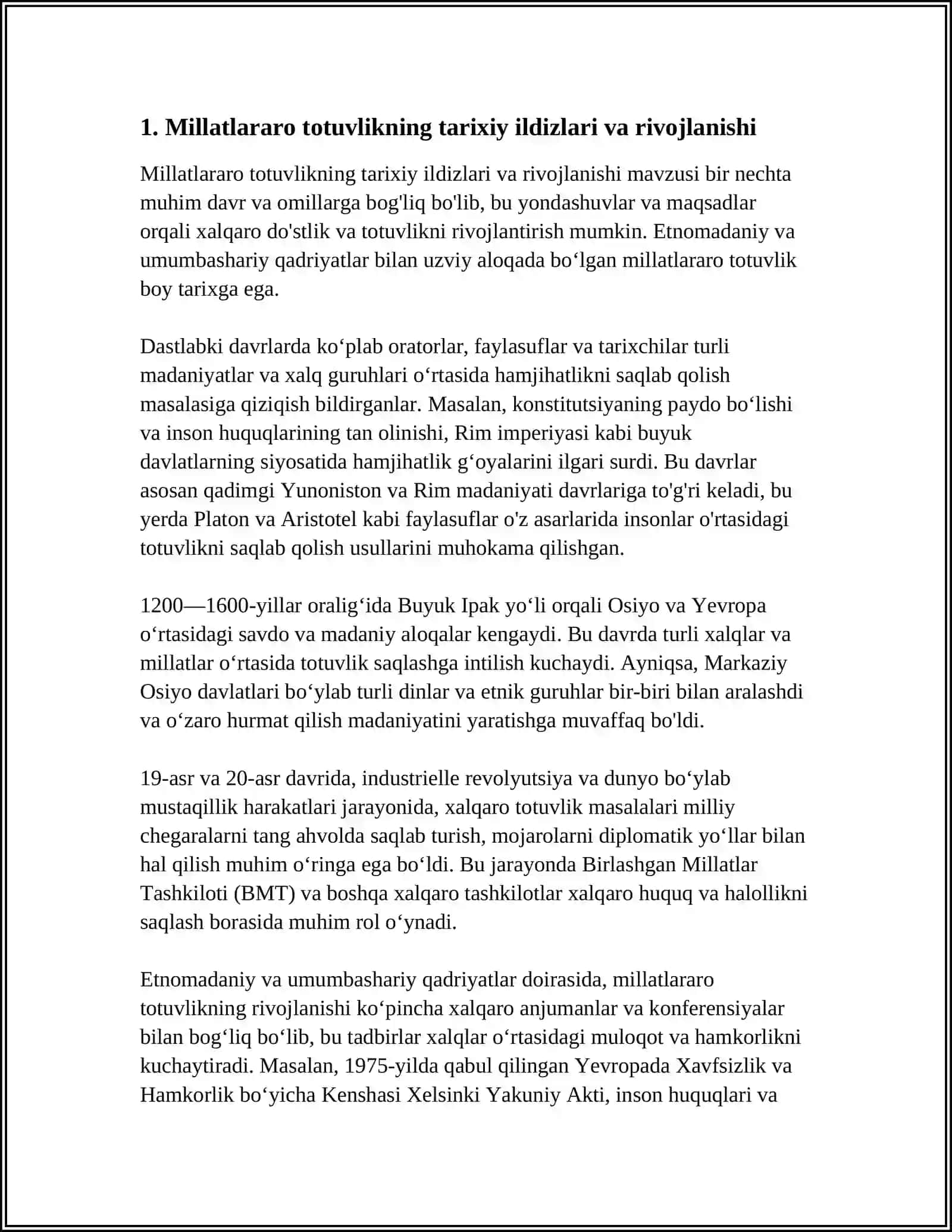 MILLATLARARO TOTUVLIK ETNOMADANIY VA UMUMBASHARIY QADRIYAT 3