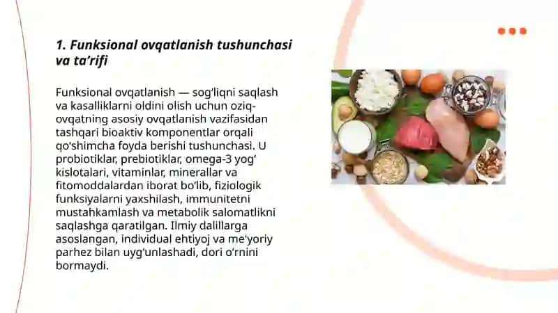 Funksional ovqatlanish togʻrisida umumuy tushuncha 3
