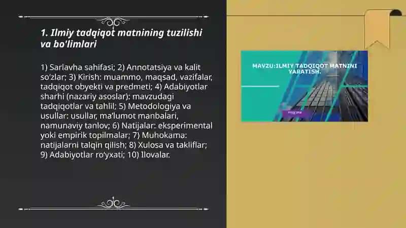 Ilmiy tadqiqot matni yaratish.Iqtibos keltirish. Parafraza 3