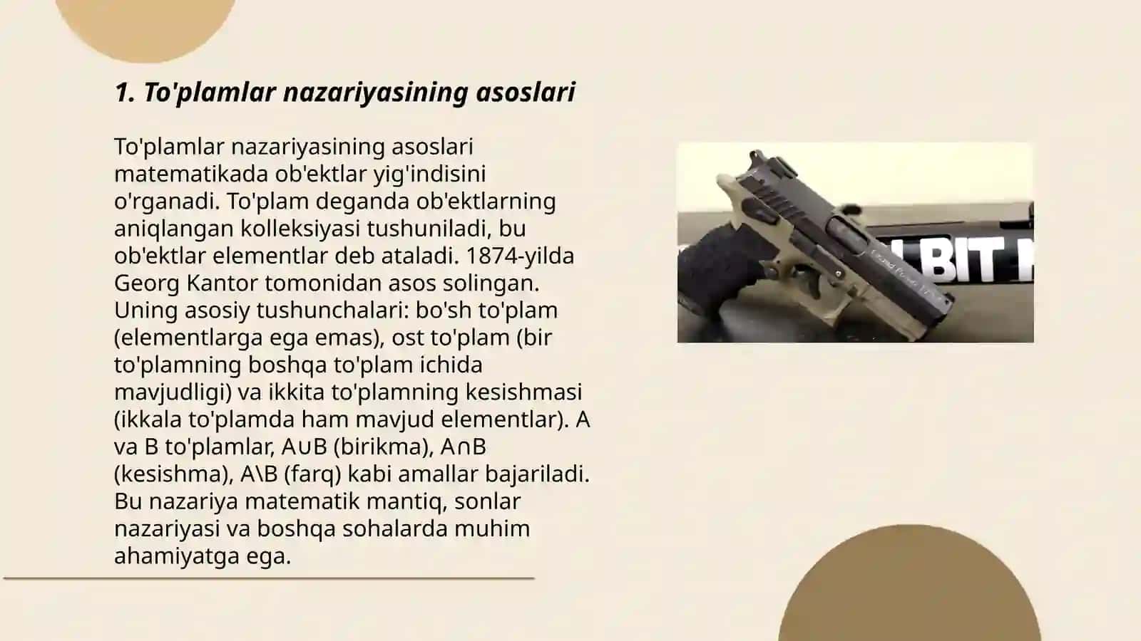 To‘plam quvvati. Sanoqli va sanoqsiz to‘plamlar 3