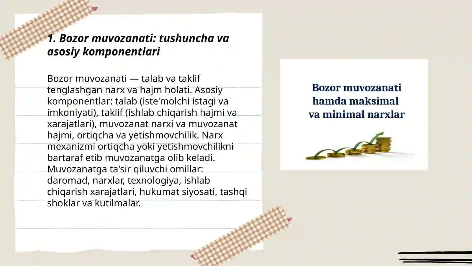 Bozor muvozanati va unga ta’sir ko‘rsatuvchi omillar tahlili 3