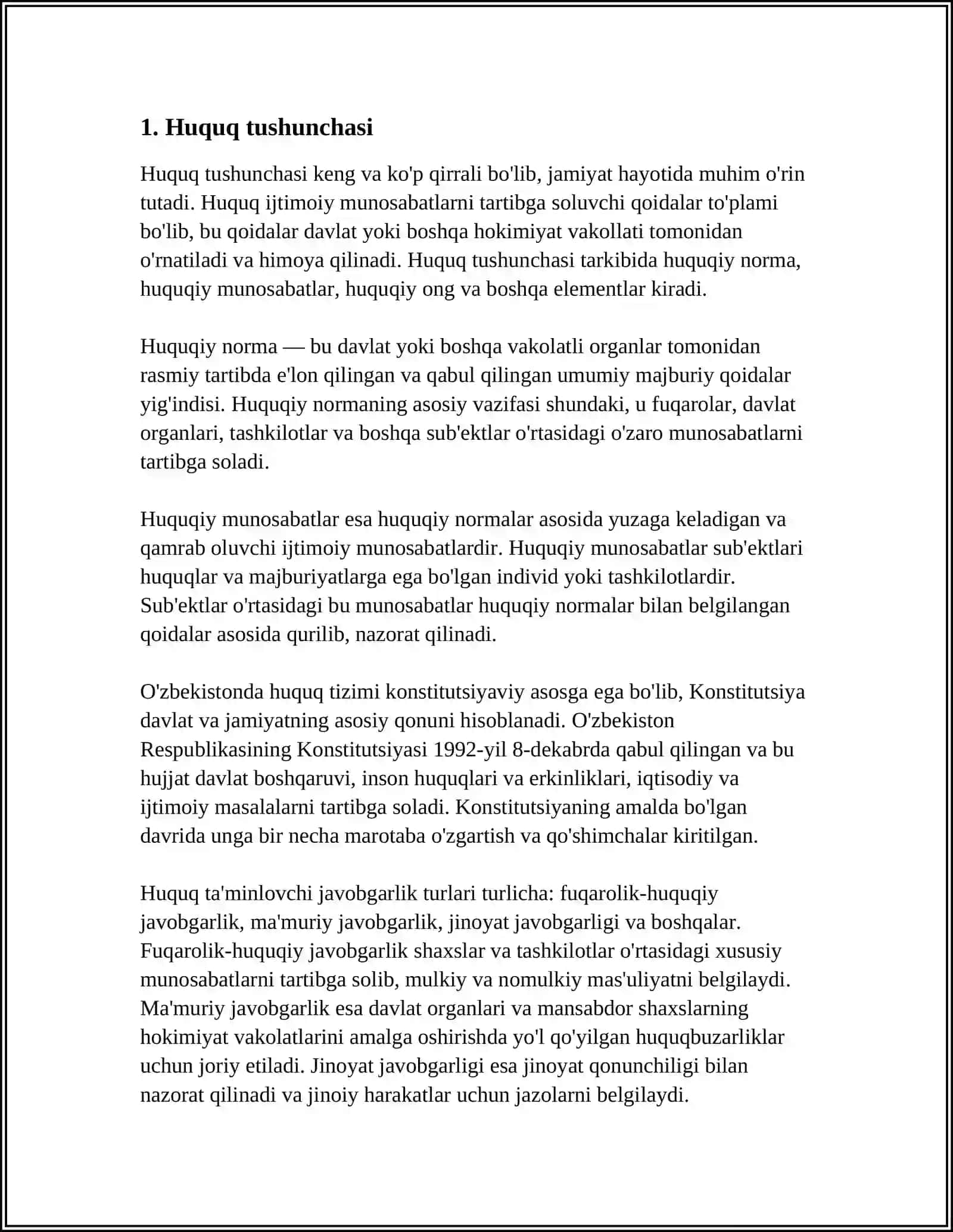 Huquq tushunchasi va belgilari 3
