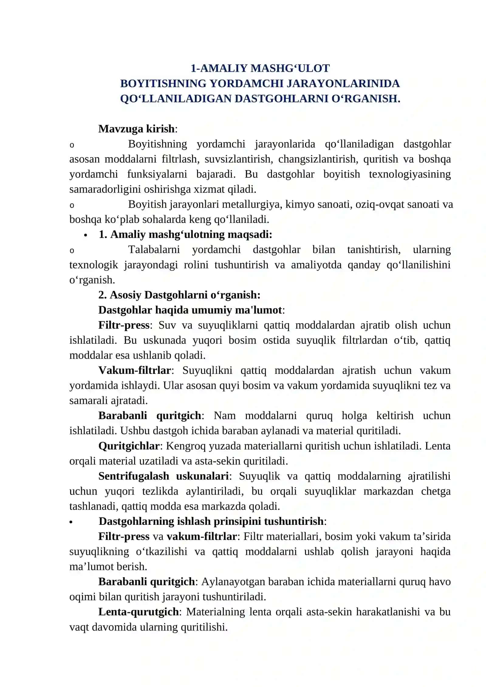 Foydali Qazilmalarni Boyitishning Yordamchi Jarayonlari 3