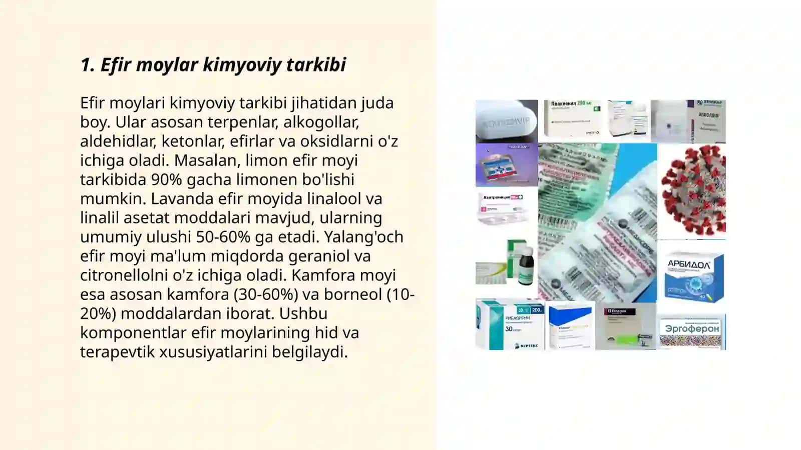 Efir moylar kimyoviy tarkibi 3