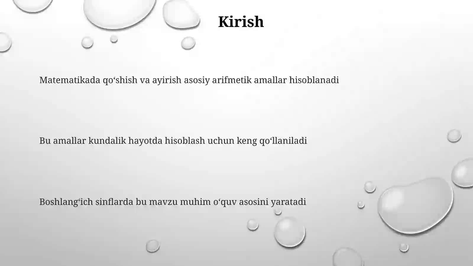 Qoʻshish va ayirish 3