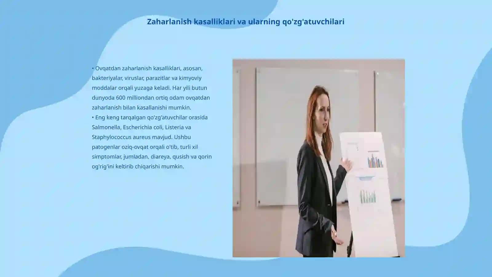 Ovqatdan zaharlanish yuqumli kasallik qo'zg'atuvchilari, botulizm, protey, salmalenoz, stafilakokli ovqatdan zaxarlanishlarni chaqiruvchi infeksiyalar 3