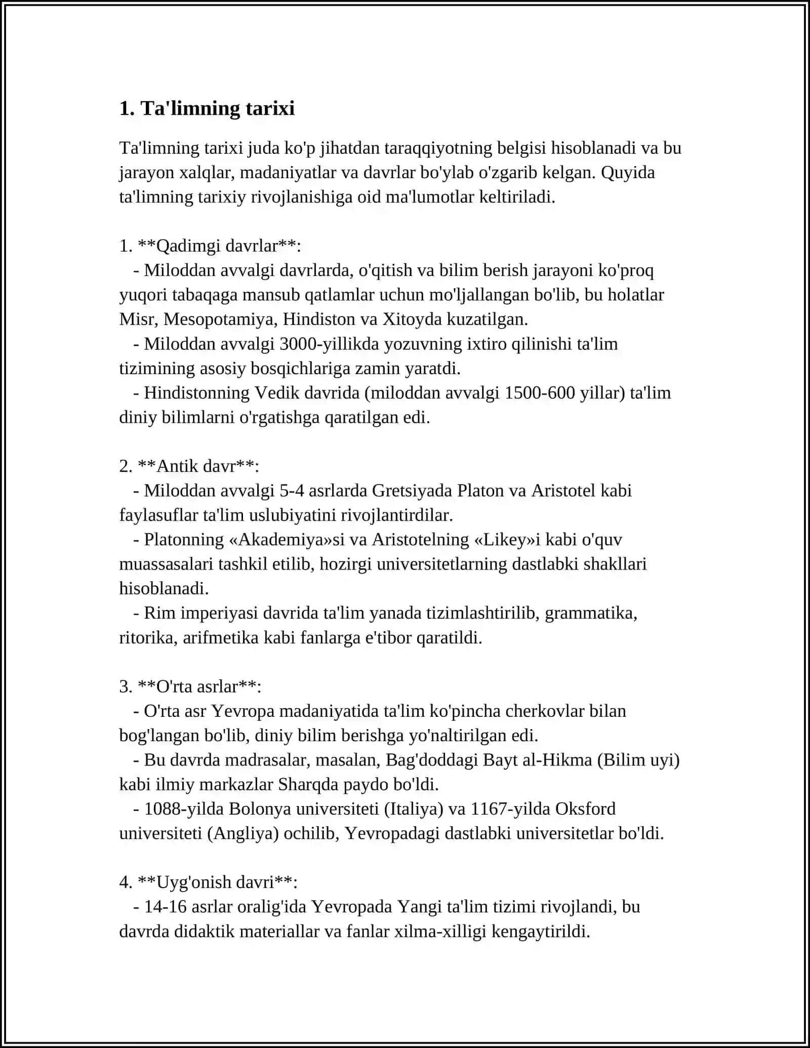 TAʼLIM KECHA, BUGUN VA ERTAGA 3