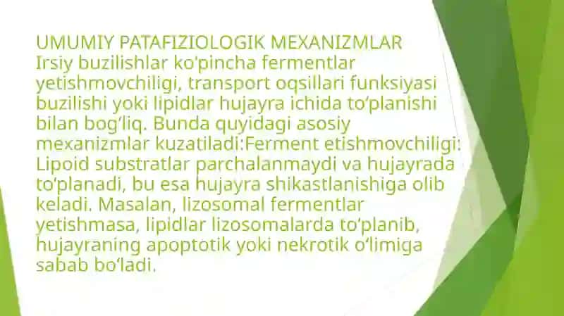 Yog'lar almashinuvining irsiy buzilishi 3