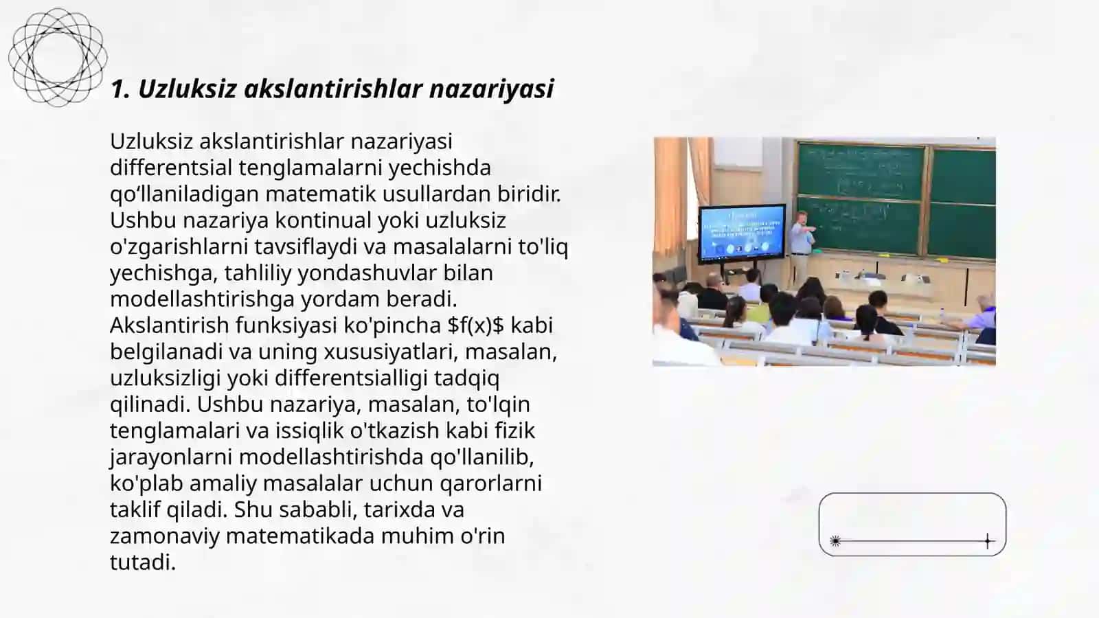 Uzluksiz akslantirishlar 3