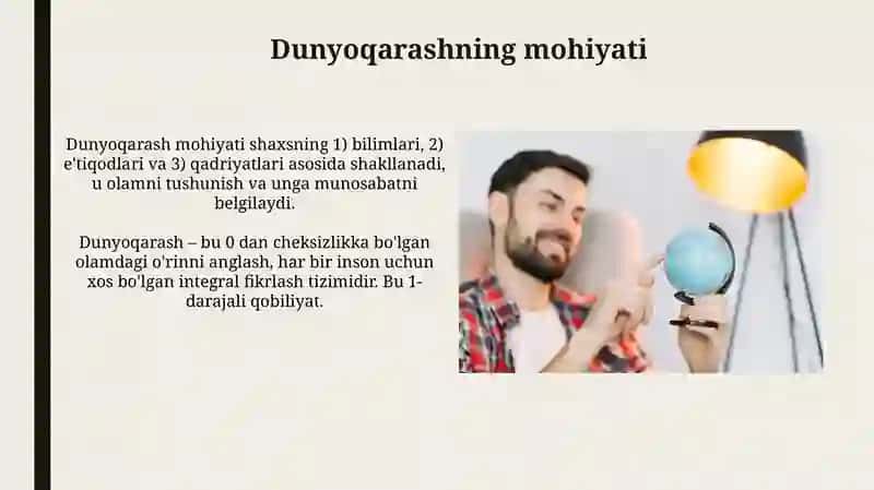 Dunyoqarash mohiyati vauningturlari 3
