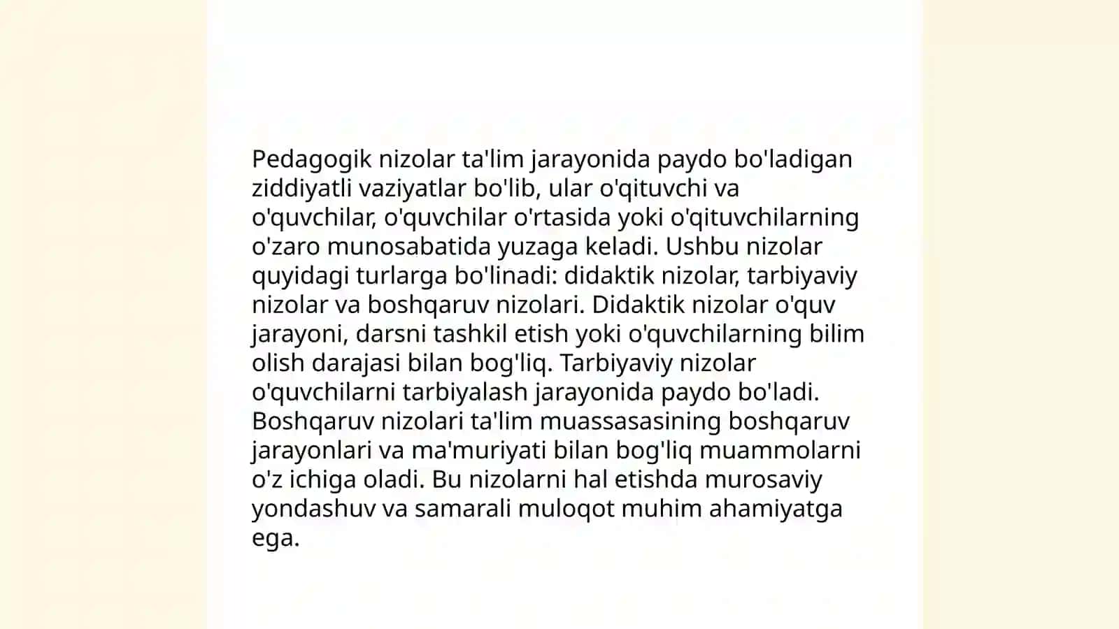 Pedagogik nizolarni boshqarish 3