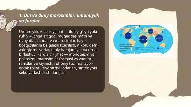 Din va diniy marosimlar: umumiylik va farqlar 3