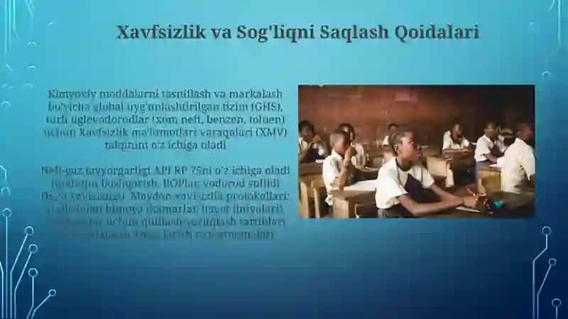 Xavfsizlik va Sog'liqni Saqlash Qoidalari 3