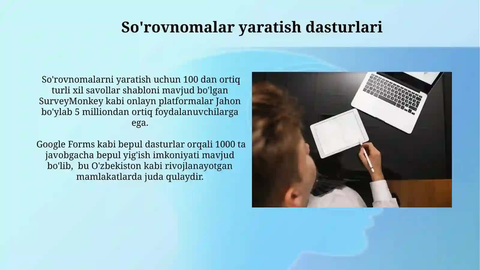 So'rovnomalar yaratish dasturlari 3