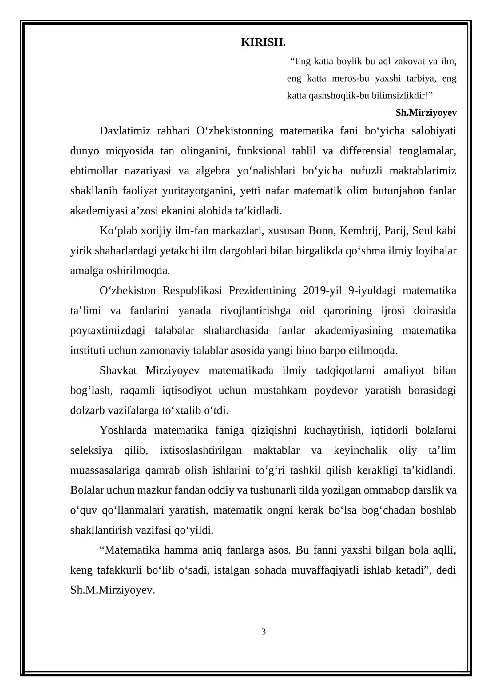Haqiqiy sonlar to'plami va uni tartiblash 3