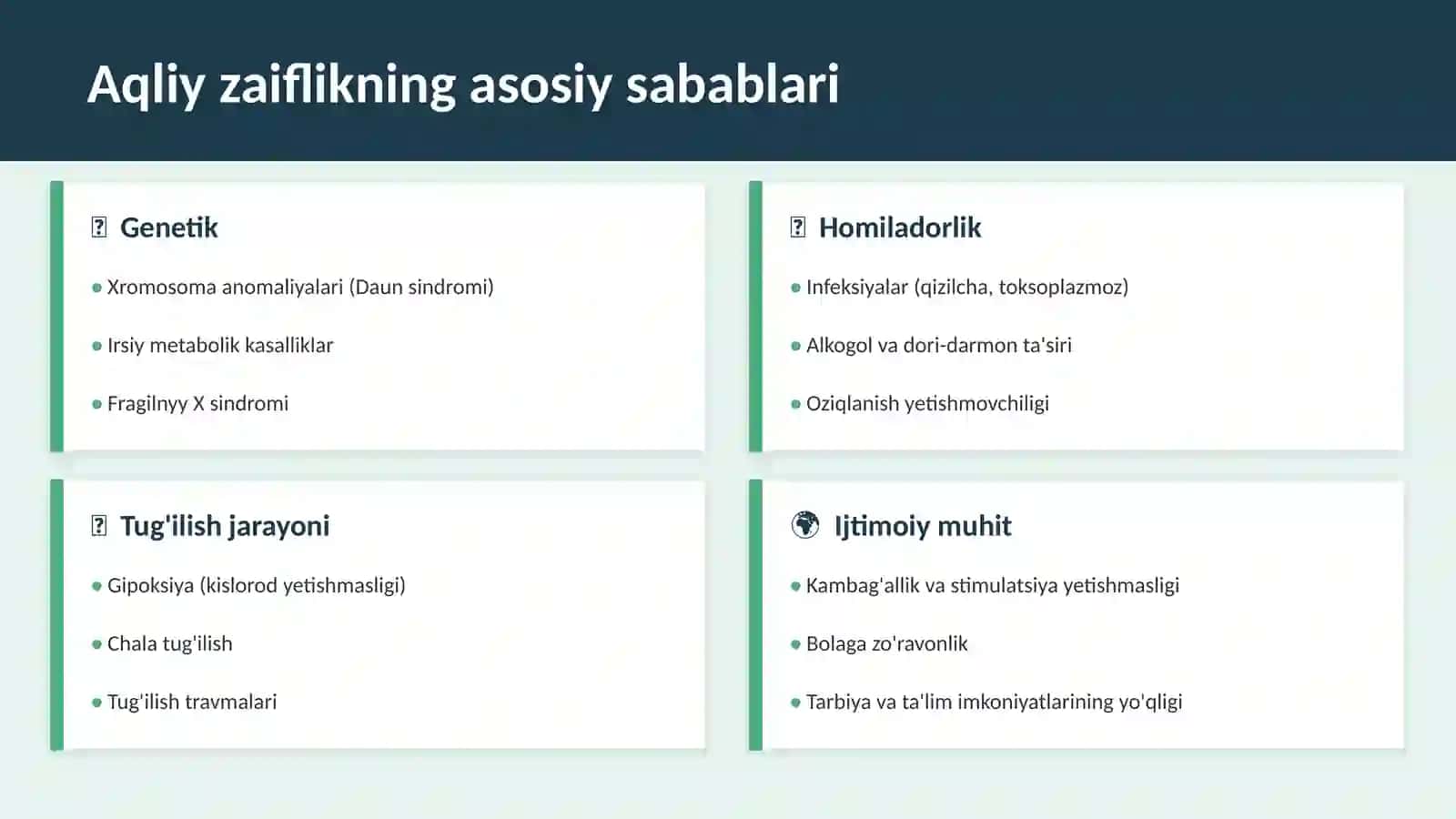 Aqliy zaif nogiron bolalar va ularning oilalari bilan ijtimoiy ish usullari 3