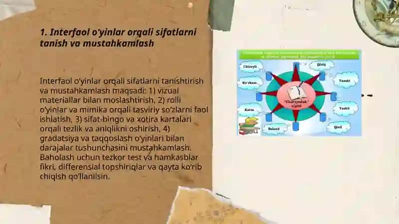 Sifat soʻz turkumini oʻrganishda interfaol usullardan foydalanish 3