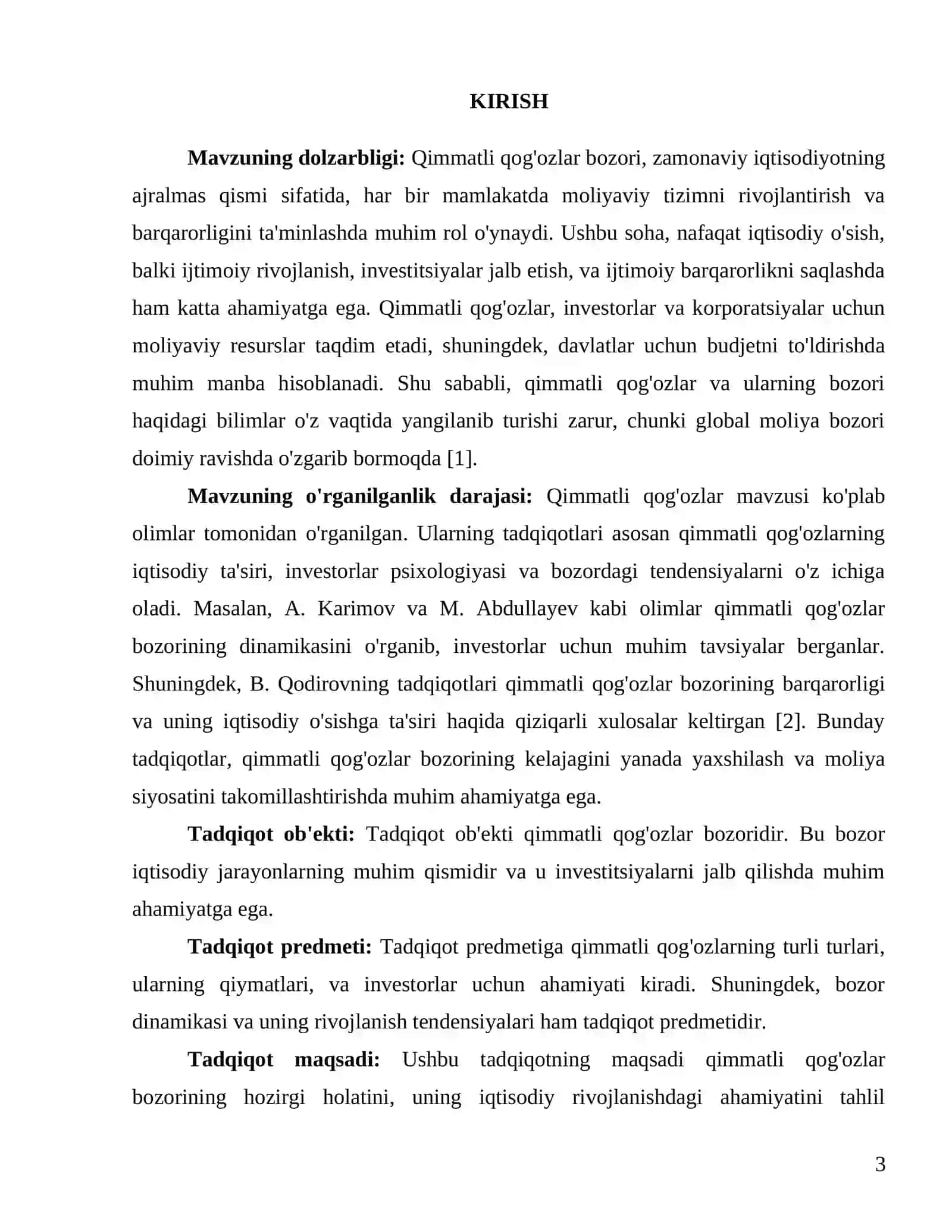 Qimmatli qogʻozlar 3