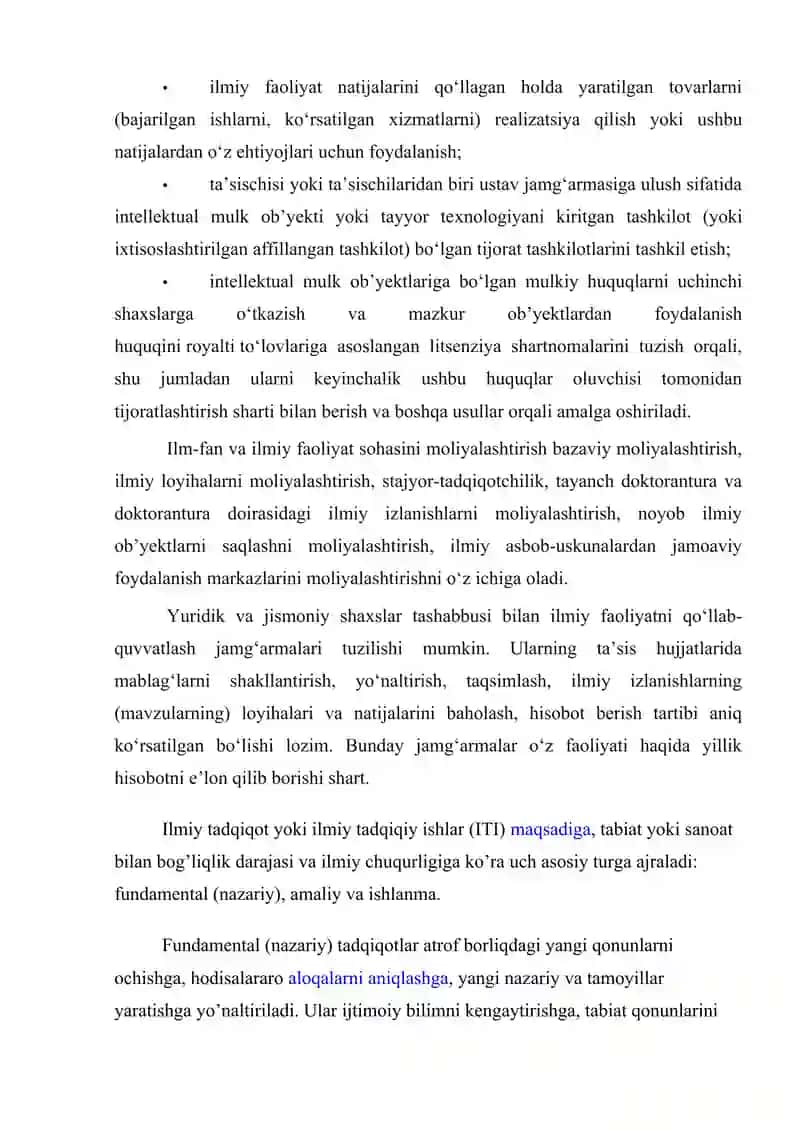 Ilmiy tadqiqot natijalarini rasmiylashtirish va joriy qilinishi 3