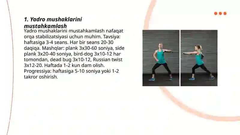Yadro mushaklarini mustahkamlash 3